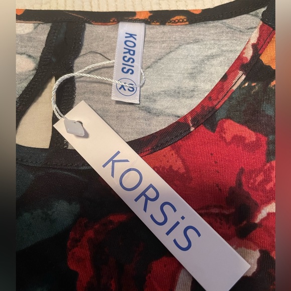 Floral Round Neck T Shirt Dress - Picture 5 of 5